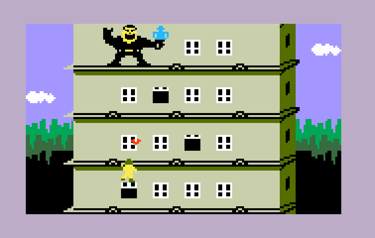 Beauty & the Beast Intellivision Screenshot: Climbing up further...