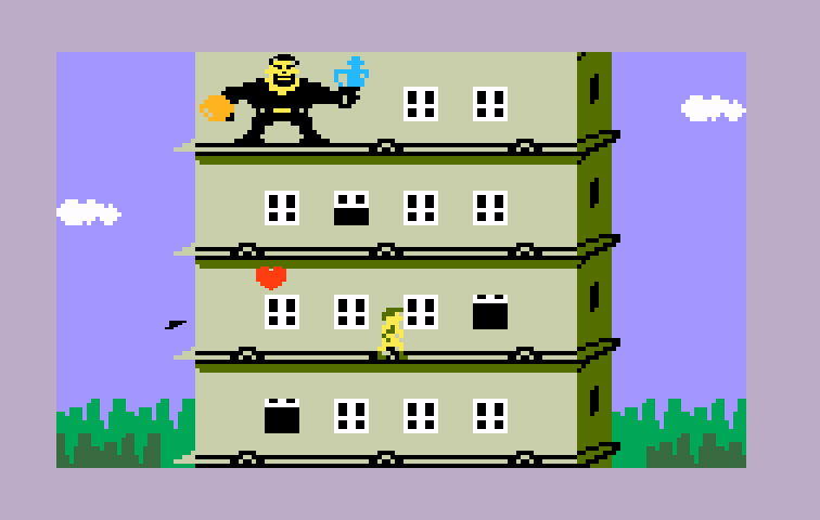 Beauty & the Beast Intellivision Screenshot: We're getting closer to the top!