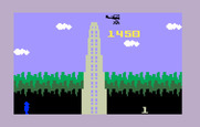 Beauty & the Beast for Intellivision - Level completed, so a plane carries us off to the next round...