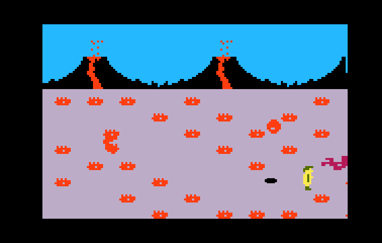 Tropical Trouble Intellivision Screenshot: Almost there!