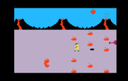 Tropical Trouble for Intellivision - Entering a volcanic region.