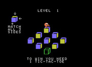Q*bert's Qubes for ColecoVision - Game start.
