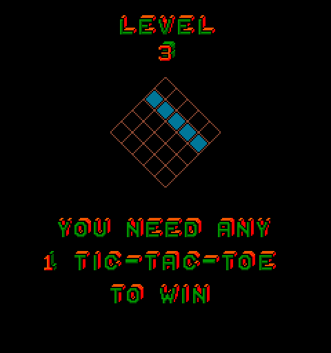Q*bert's Qubes Arcade Screenshot: Level 3 start.