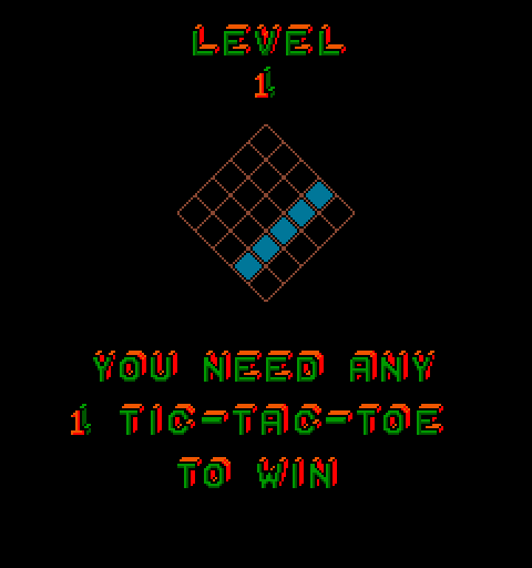 Q*bert's Qubes Arcade Screenshot: Level 1 start.