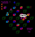 Q*bert's Qubes for Arcade - Oh no, the rat got me!