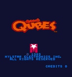 Q*bert's Qubes for Arcade - Title screen.