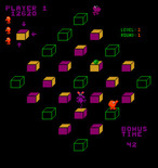 Q*bert's Qubes for Arcade - Don't get caught by the rat!