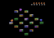 Q*bert's Qubes for Atari 2600 - Game start.