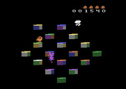 Q*bert's Qubes for Atari 2600 - Here comes the rat...be careful!
