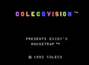 Mouse Trap for ColecoVision - Title screen.