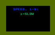 Space Spartans for Intellivision - Select a game speed.