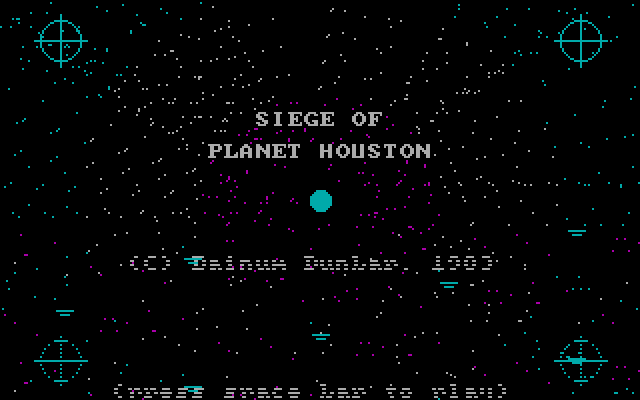 Siege of Planet Houston IBM PC/Compatibles Screenshot: Siege of Planet Houston (1)
