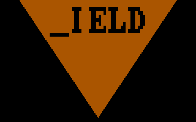 Signplay IBM PC/Compatibles Screenshot: Fill in the blank...a Yield sign!