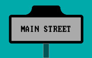 Signplay for IBM PC/Compatibles - Viewing signs...here's Main Street...