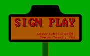 Signplay for IBM PC/Compatibles - Title screen.