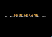 Serpentine for Atari 8-bit - Title screen.