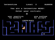 Serpentine for Atari 8-bit - Game over.