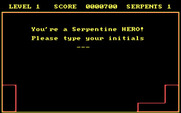 Serpentine for IBM PC/Compatibles - Game over; enter your name into the high score table!