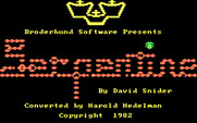 Serpentine for IBM PC/Compatibles - Title screen.