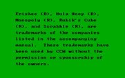 Timebound for IBM PC/Compatibles - Trademark screen.