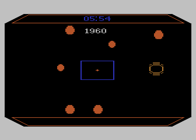 Timebound Atari 8-bit Screenshot: Lots of time events passing by...