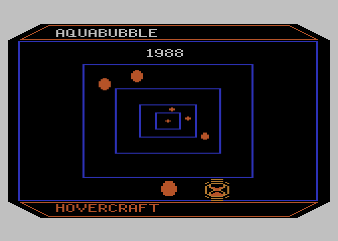 Timebound Atari 8-bit Screenshot: At the time the game was released this is the future...