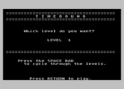 Timebound for Atari 8-bit - What level do you want to play on?