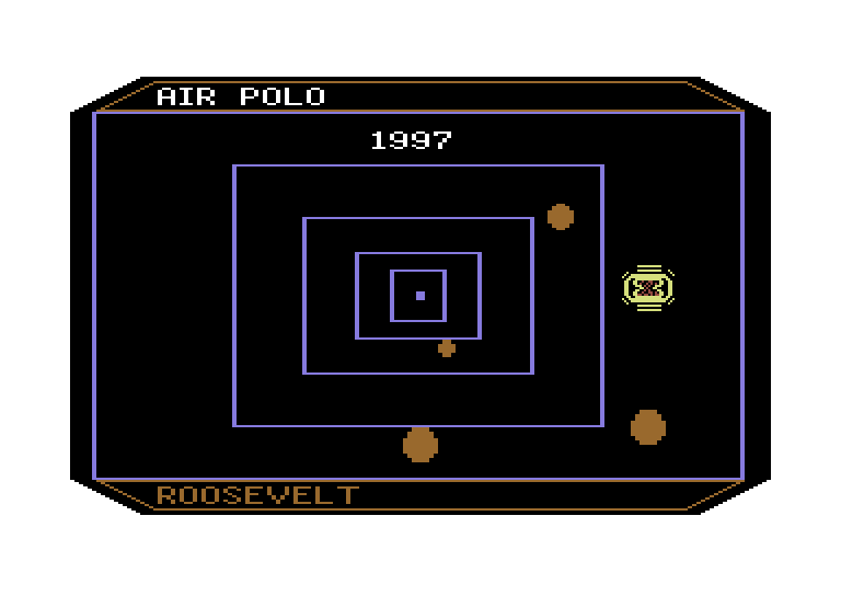 Timebound Commodore 64 Screenshot: This was the future when this game was released...