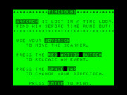 Timebound for TRS-80 Color Computer - The main menu.