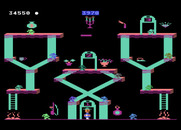 Bounty Bob Strikes Back! for Atari 5200 - Slides cause trouble for you on this level.