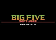 Bounty Bob Strikes Back! for Atari 5200 - Big Five Software logo.