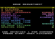 Bounty Bob Strikes Back! for Atari 8-bit - Game options.