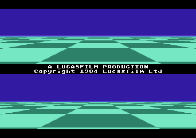 Ballblazer Atari 5200 Screenshot: Copyright information.