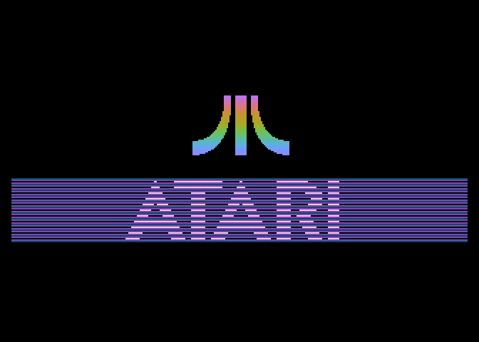 Ballblazer Atari 7800 Screenshot: Atari logo.