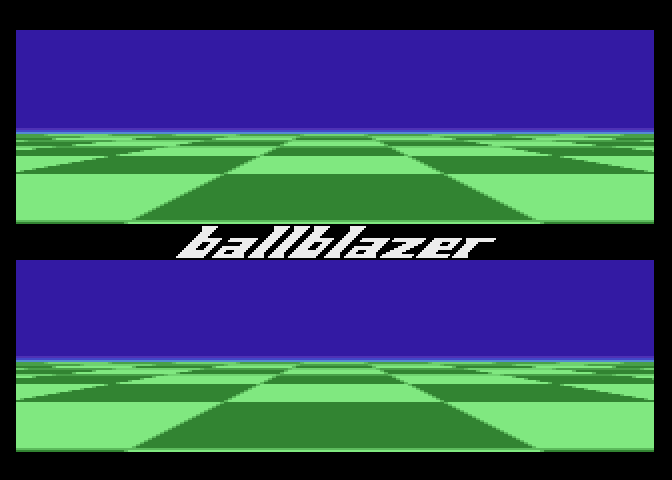 Ballblazer Atari 7800 Screenshot: Title screen.