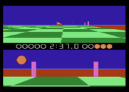 Ballblazer for Atari 7800 - Oh no, my opponent is about to score again.