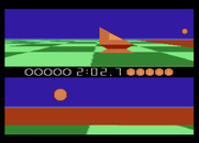 Ballblazer for Atari 7800 - My opponent attempts to escape...