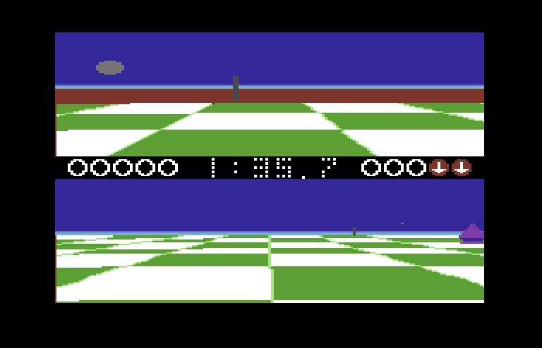 Ballblazer Commodore 64 Screenshot: There's the goal!