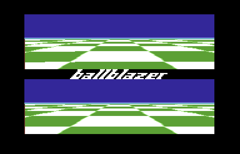 Ballblazer Commodore 64 Screenshot: Title screen.