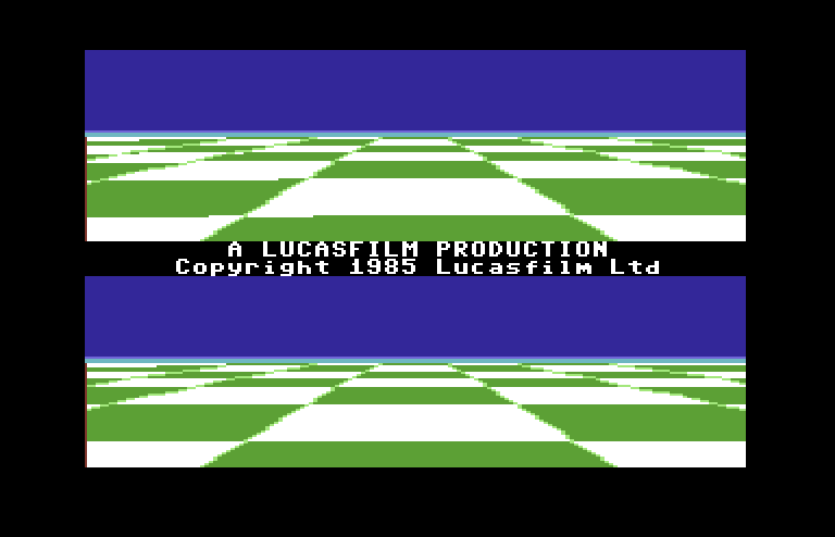 Ballblazer Commodore 64 Screenshot: Starting screen.
