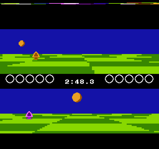 Ballblazer NES / Famicom Screenshot: Opponent in sight...