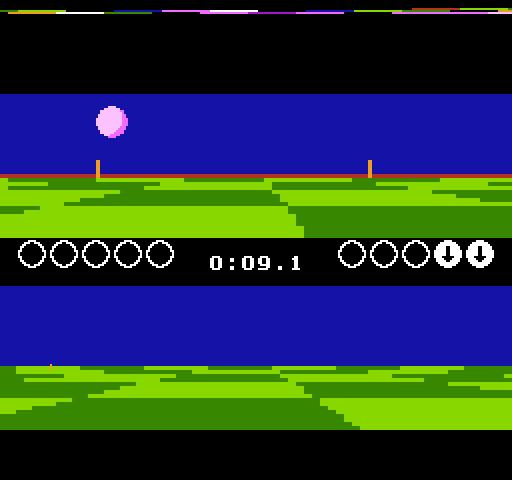 Ballblazer NES / Famicom Screenshot: Top player about to score...