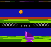 Ballblazer for NES / Famicom - The red area is the border of the playfield.