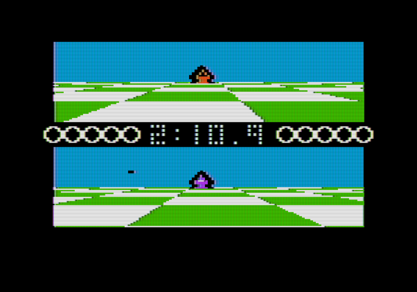 Ballblazer Apple II Screenshot: Game start.