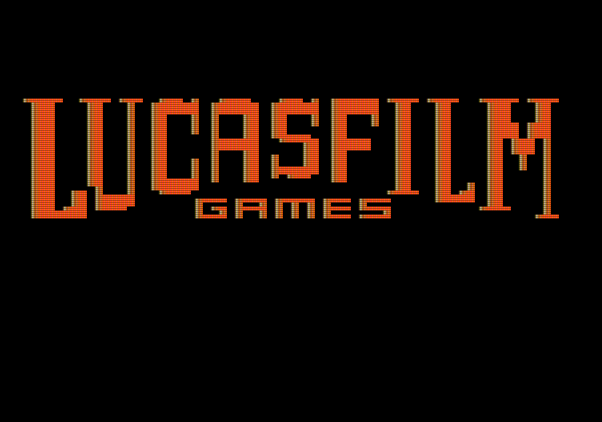 Ballblazer Apple II Screenshot: Lucasfilm Games logo screen.
