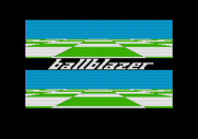 Ballblazer for Apple II - Title screen.