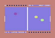 Retro-Ball for Commodore 64 - The player on the right is ahead by one...