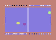 Retro-Ball for Commodore 64 - Make sure you don't accidently knock the puck into your own goal.