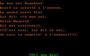 Joshua's Reading Machine: Children's Songs for IBM PC/Compatibles - Some lyrics...