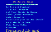 Joshua's Reading Machine: Children's Songs for IBM PC/Compatibles - A selection of children's songs.